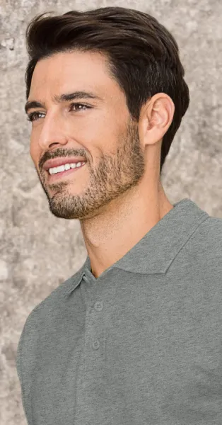 Loses Poloshirt der Männer - 3-Knopf-Verschluss