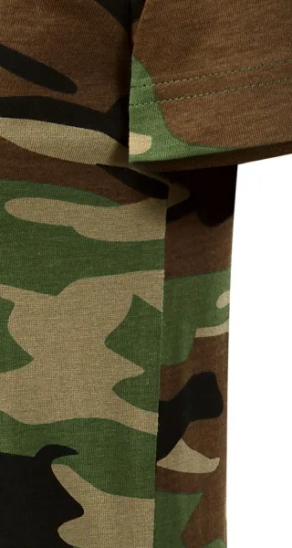 T-Shirt der Camouflage-Kinder - Schnitt mit Seitennähten