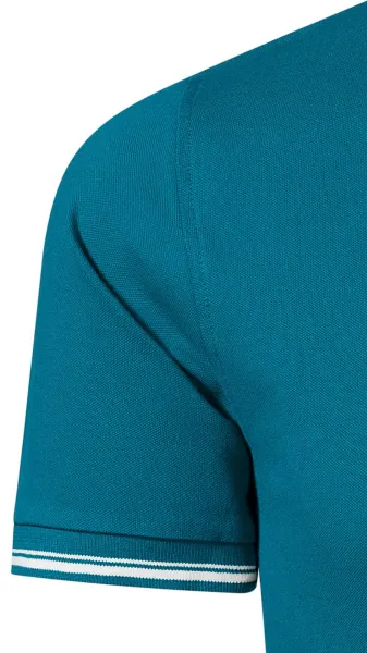 Kontrastiertes Poloshirt für Herren - Klassische kurze Ärmel