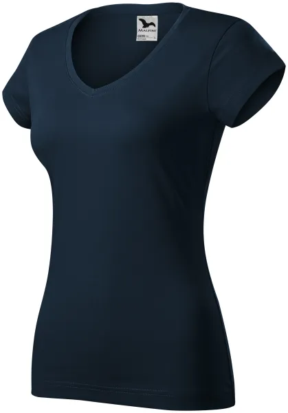 Slim Fit Damen T-Shirt mit V-Ausschnitt - Damen T-Shirt für jeden Tag