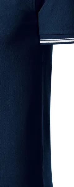 Kontrastiertes Poloshirt für Herren - Schnitt mit Seitennähten
