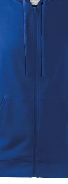 Herren Sweatshirt mit Kapuze - Reißverschluss in der Farbe des Sweatshirts