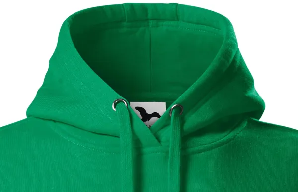 Damen Sweatshirt mit Kapuze ohne Reißverschluss - Kapuze mit Kordelzügen