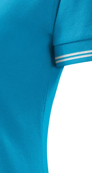 Kontrast-Poloshirt für Damen - Schnitt mit Seitennähten