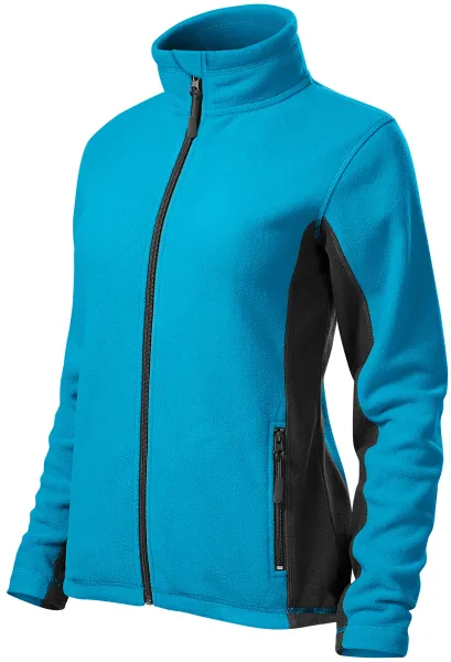 Damen Fleece-Kontrastjacke - Damen Fleecejacke mit Kontrastelementen