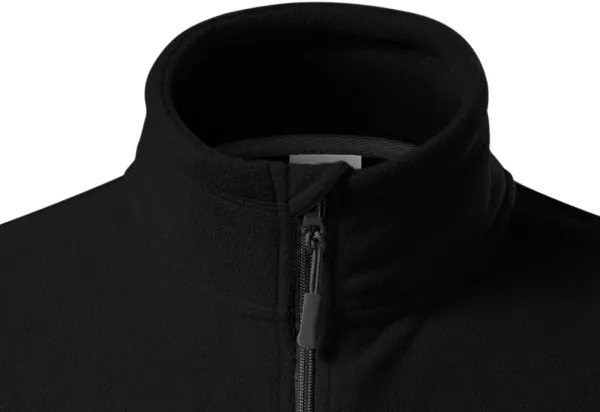 Fleece-Kontrastjacke für Herren - Reißverschluss bis zum Kinn