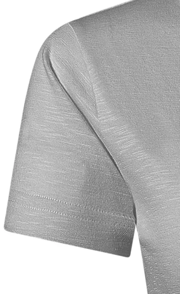 Damen-T-Shirt aus strukturierter Bio-Baumwolle - Klassische kurze Ärmel
