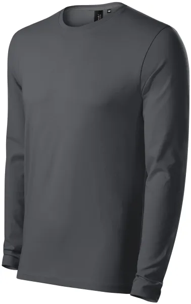 Eng anliegendes Herren T-Shirt mit langen Ärmeln - Herren Baumwoll-T-Shirt für jeden Tag
