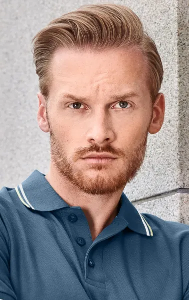 Klassisches Herren-Poloshirt - 3-Knopf-Verschluss