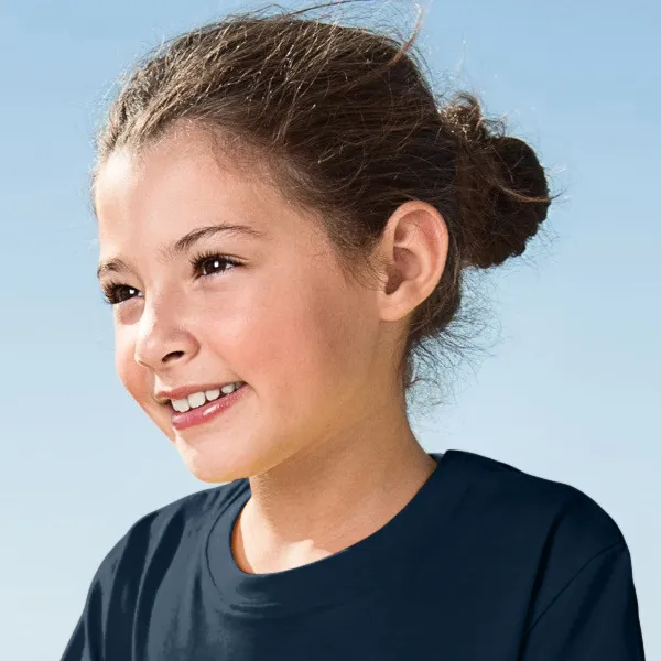 Leichtes Kinder T-Shirt - Klassischer Rundhalsausschnitt
