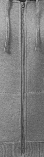 Damen Hoodie mit Kapuze - Reißverschluss in der Farbe des Sweatshirts
