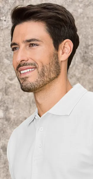 Loses Poloshirt der Männer - 3-Knopf-Verschluss