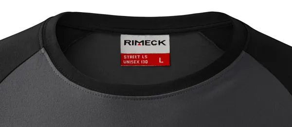 Herren Kontrast T-Shirt mit langen Ärmeln - Klassischer Rundhalsausschnitt