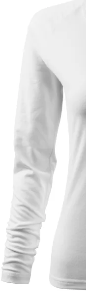 Eng anliegendes T-Shirt für Damen, V-Ausschnitt - Lange Raglan-Ärmel