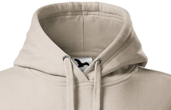 Damen Sweatshirt mit Kapuze ohne Reißverschluss - Kapuze mit Kordelzügen