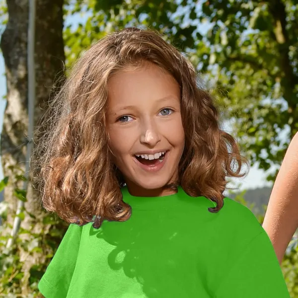 Das einfache T-Shirt der Kinder - Klassischer Rundhalsausschnitt