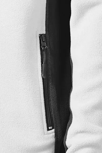 Fleece-Kontrastjacke für Herren - Praktische Taschen mit Reißverschluss