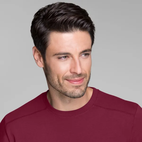 Herren T-Shirt verziert - Klassischer Rundhalsausschnitt