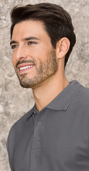 Loses Poloshirt der Männer - 3-Knopf-Verschluss