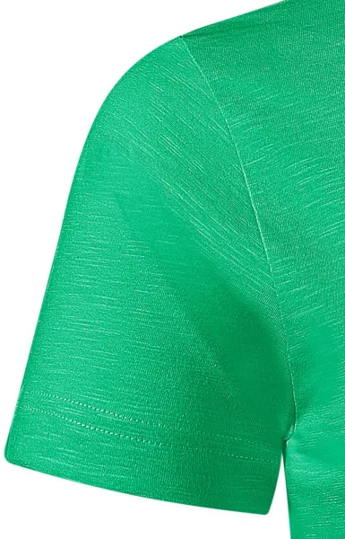 Herren-T-Shirt aus strukturierter Bio-Baumwolle - Klassische kurze Ärmel