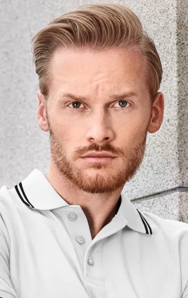 Klassisches Herren-Poloshirt - 3-Knopf-Verschluss