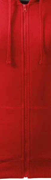 Damen Hoodie mit Kapuze - Reißverschluss in der Farbe des Sweatshirts