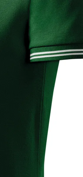 Kontrastiertes Poloshirt für Herren - Schnitt mit Seitennähten