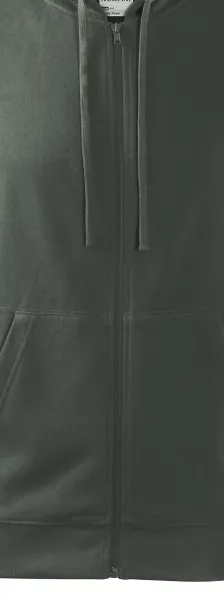 Herren Sweatshirt mit Kapuze - Reißverschluss in der Farbe des Sweatshirts