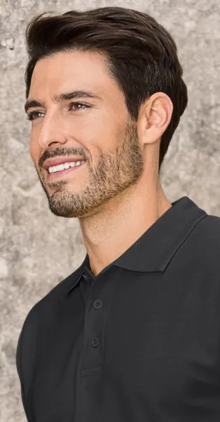 Loses Poloshirt der Männer - 3-Knopf-Verschluss