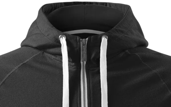 Kontrastiertes Herren-Sweatshirt mit Kapuze - Kapuze mit Kordelzügen