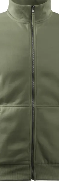 Herren Sweatshirt ohne Kapuze - Metallreißverschluss