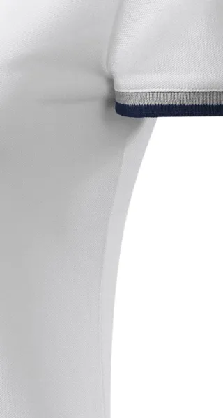 Damen Poloshirt mit Stehkragen - Mit Seitennähten geschnitten