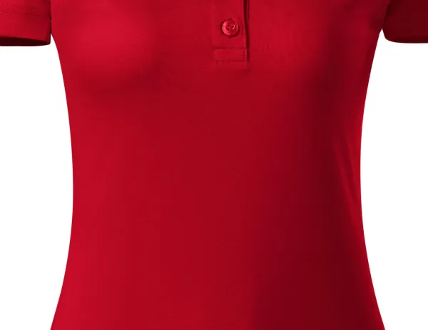 Damen elegantes mercerisiertes Poloshirt - Sanft zulaufender Schnitt