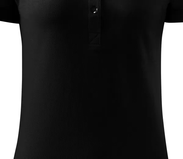 Damen einfaches Poloshirt - Sanft zulaufender Schnitt