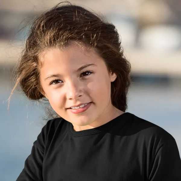 LangarmShirt für Kinder - Klassischer Rundhalsausschnitt