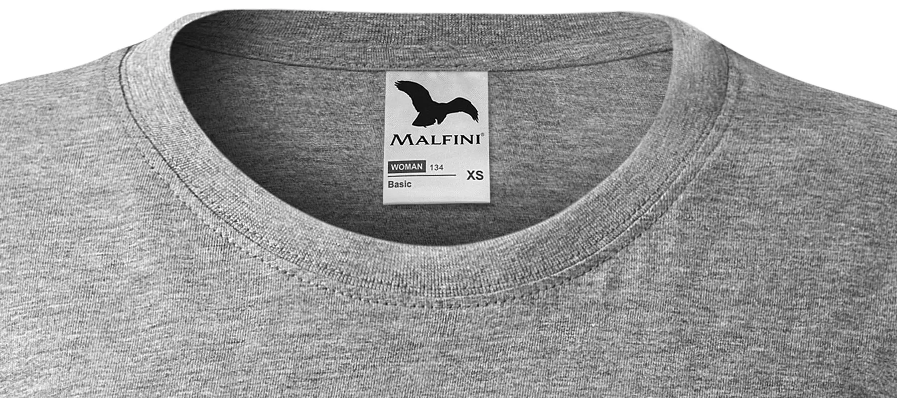 Damen einfaches T-Shirt - Klassischer Rundhalsausschnitt