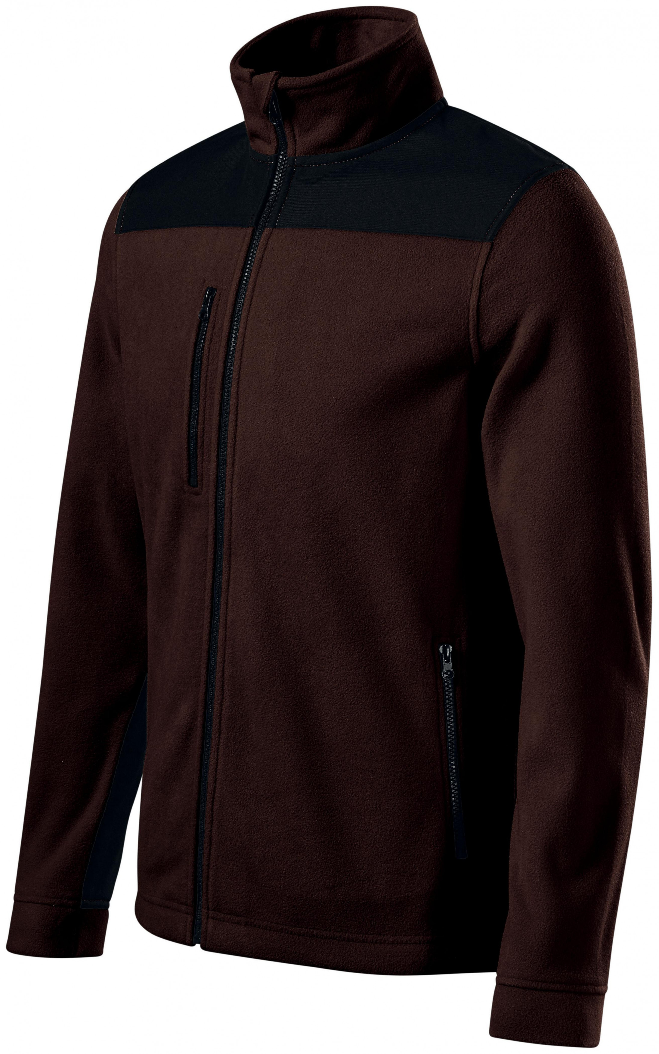 Wärme Unisex-Fleecejacke, Kaffee, L